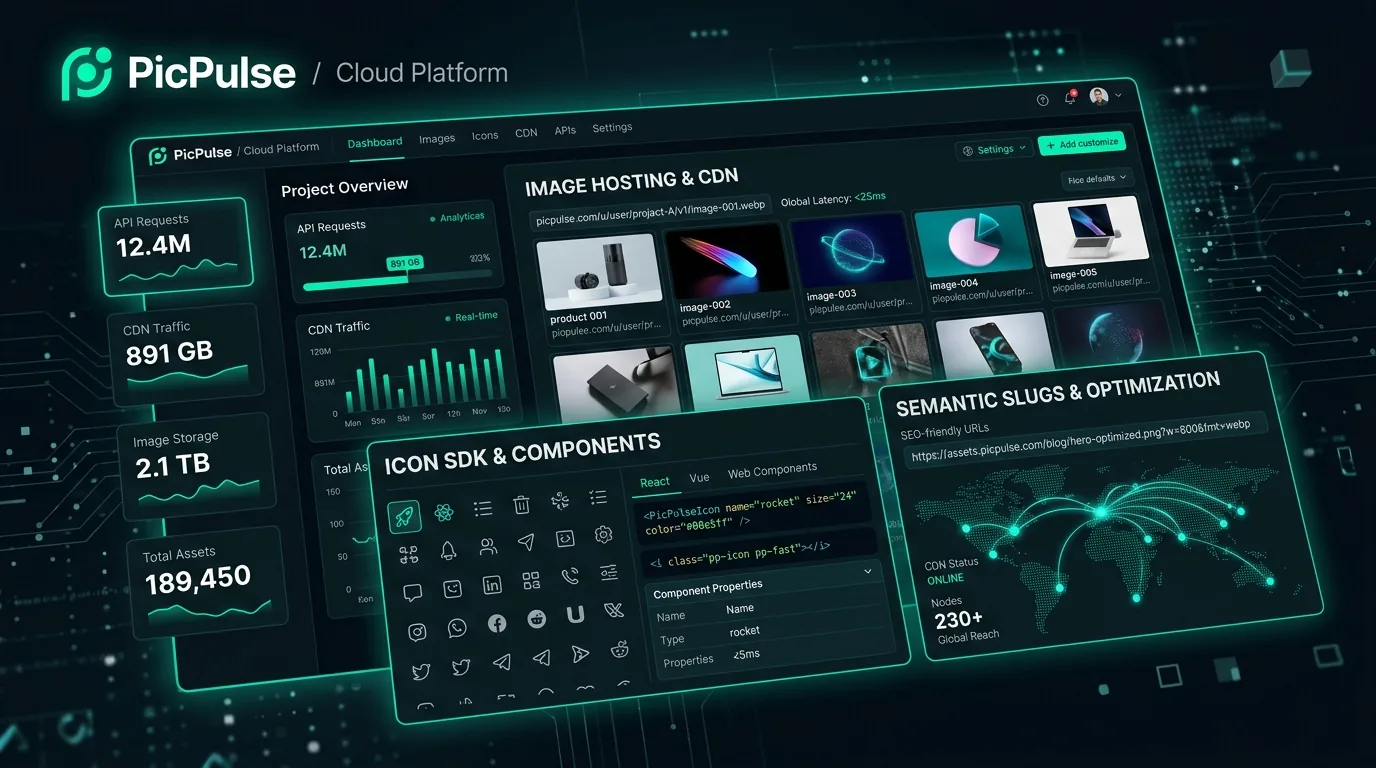 PicPulse Cloud Asset CDN & Icon SDK
